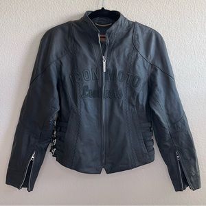 ✨Icon Moto Bombshell Leathers | 100% Leather Belt Accented Motorcycle Jacket